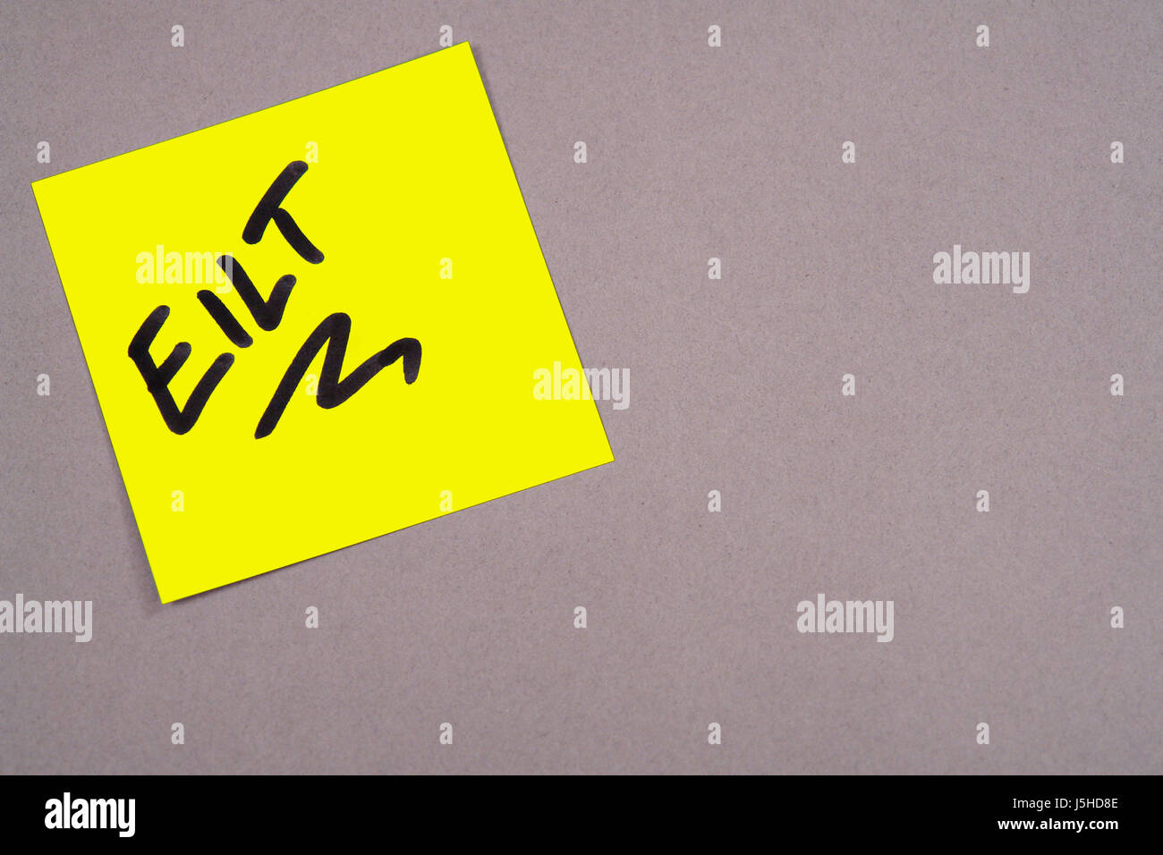 office note memo slip important attention hint message warning endorsement Stock Photo Alamy