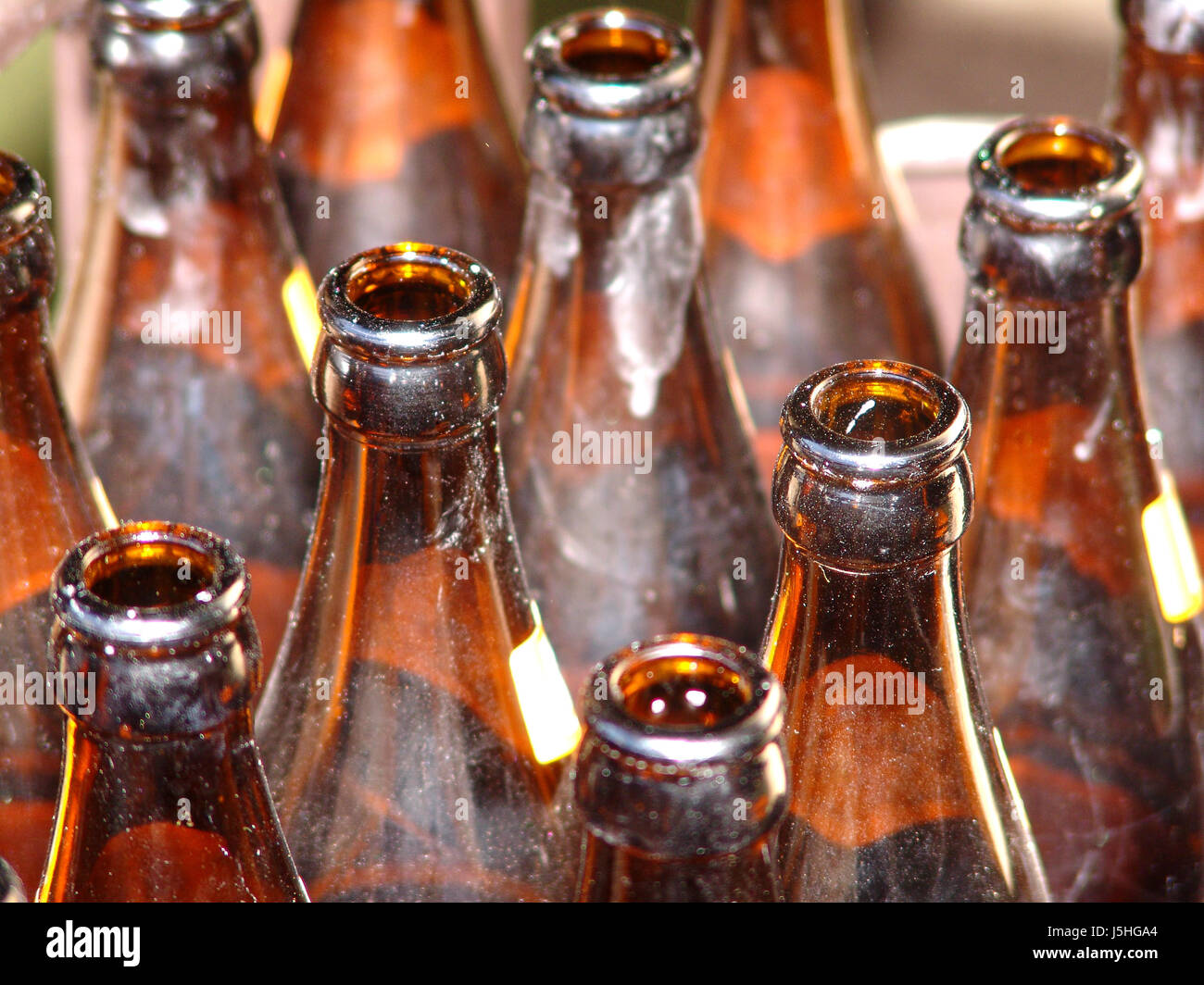 empty beer bottles Stock Photo Alamy