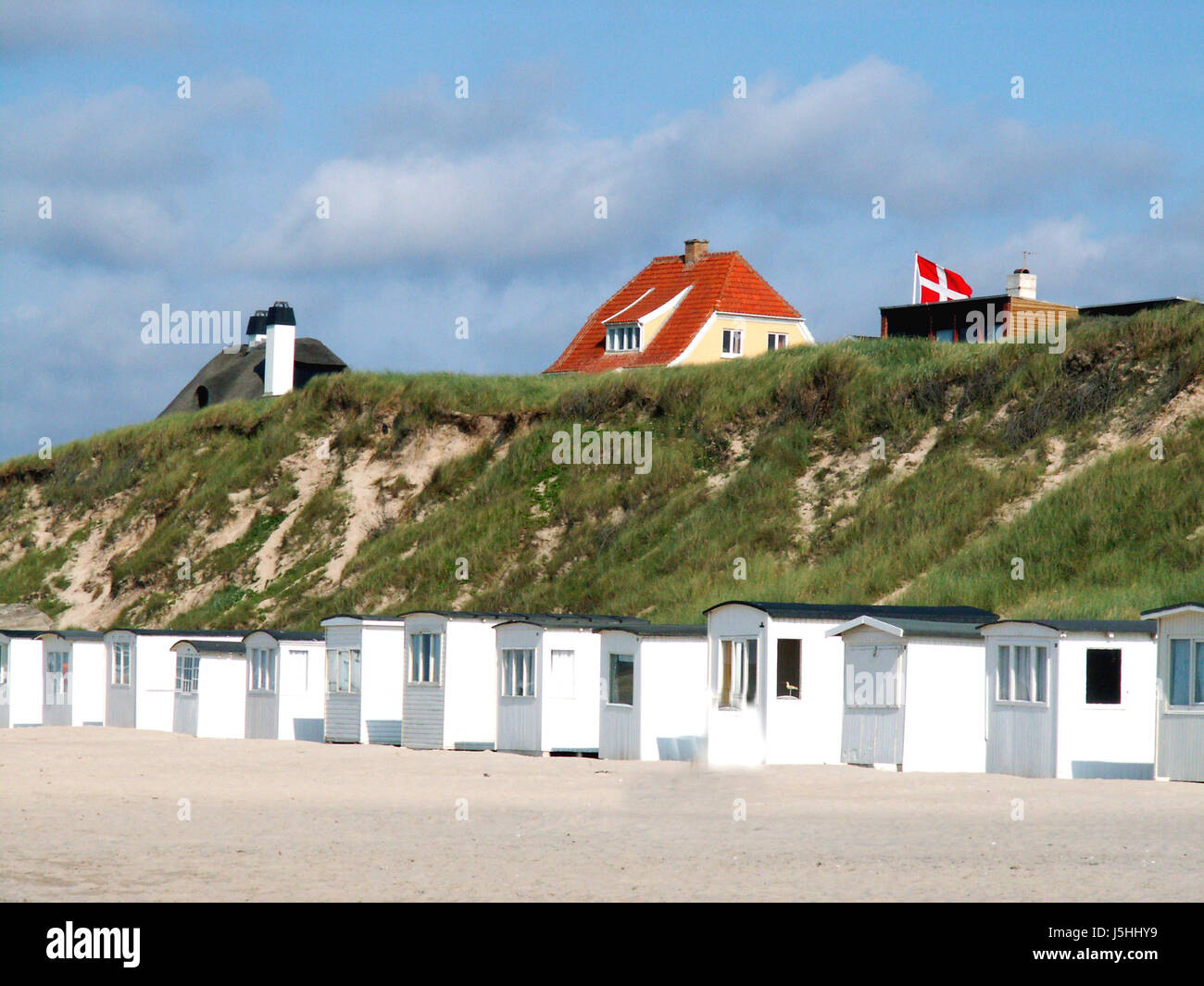 beach shacks Stock Photo