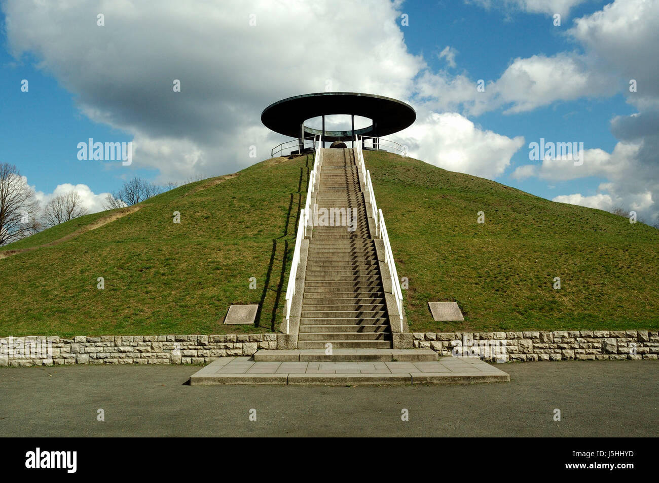 monument,berlin,otto,lilienthal,fliegerberg,flugpionier,lichterfelde,gruenanlage Stock Photo