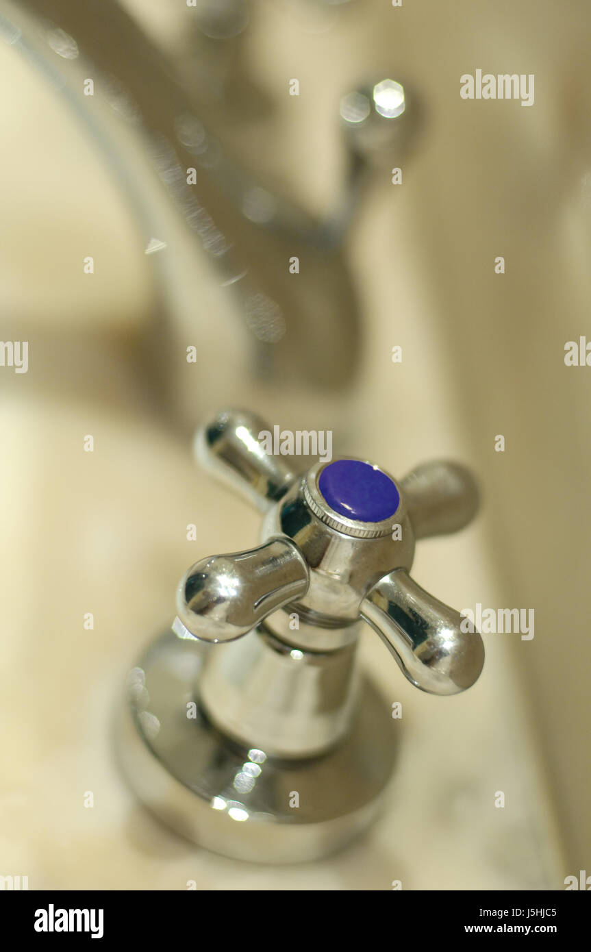 blue cold high-grade steel showers purify marble wellness wash basin wash Stock Photo
