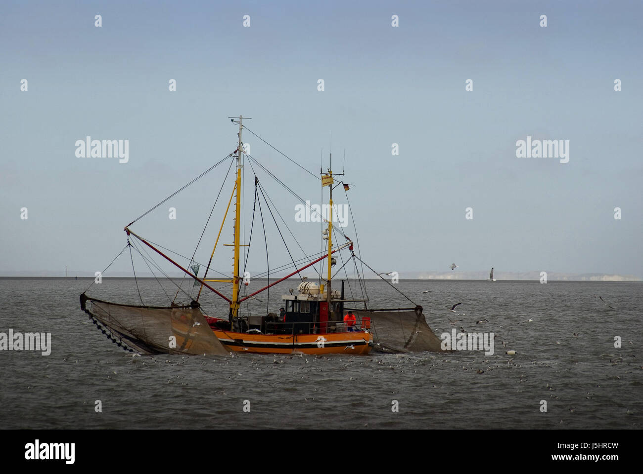 Shrimp drag net hi-res stock photography and images - Alamy