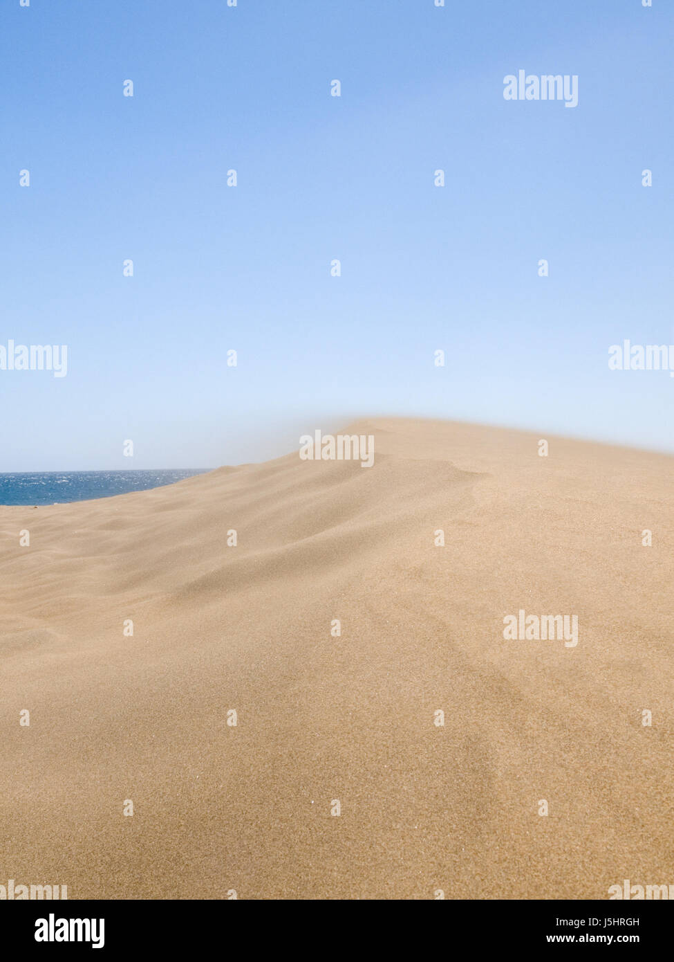 sandy desert maspalomas Stock Photo