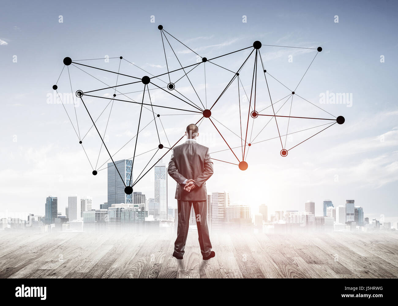 International business networking and social connection against Stock ...