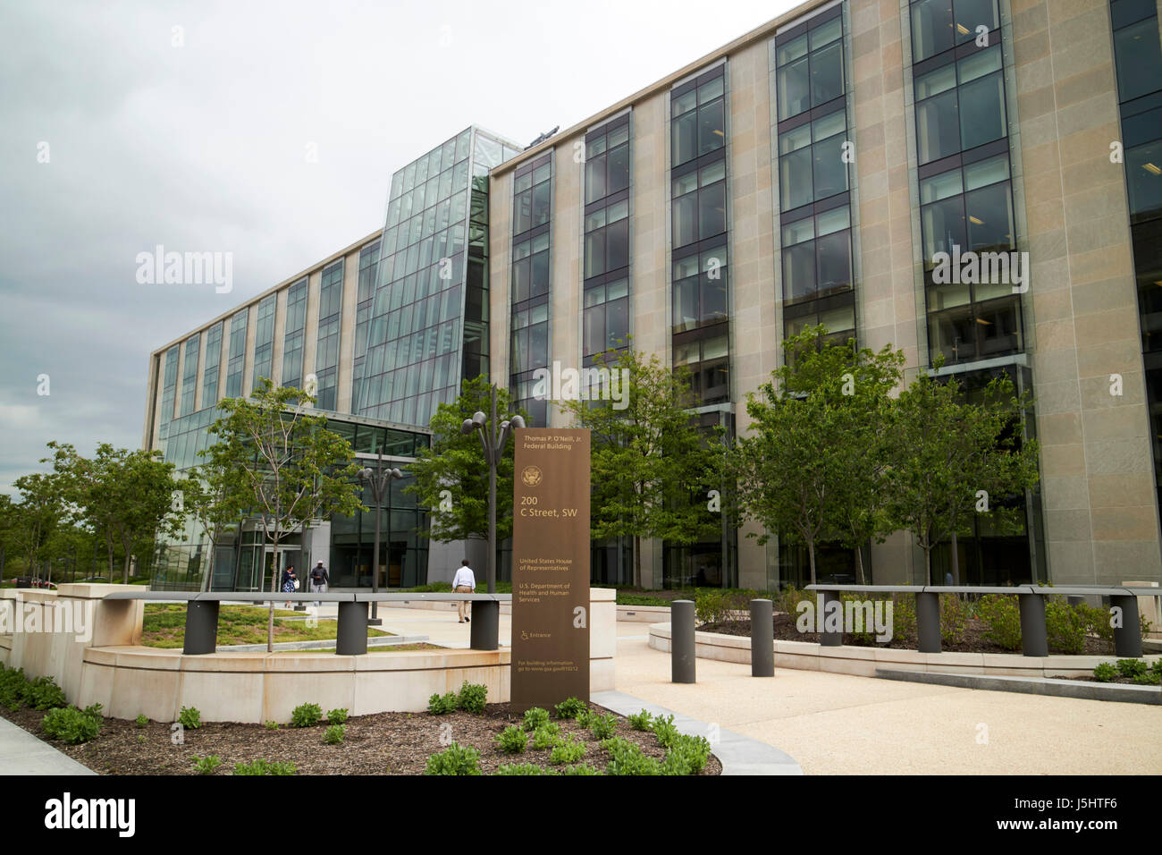 Thomas P. O'Neill Jr federal building united states house of representatives and us department of health and human services Washington DC USA Stock Photo