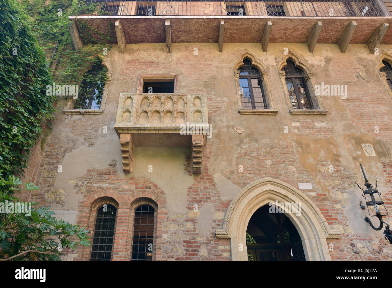 Juliet's house in Verona whit balcony Stock Photo