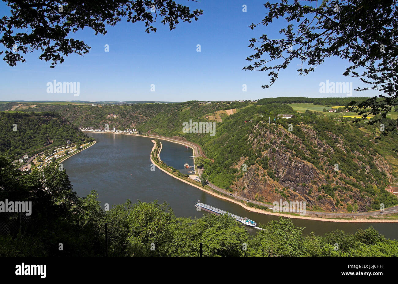 view of the loreley Stock Photo