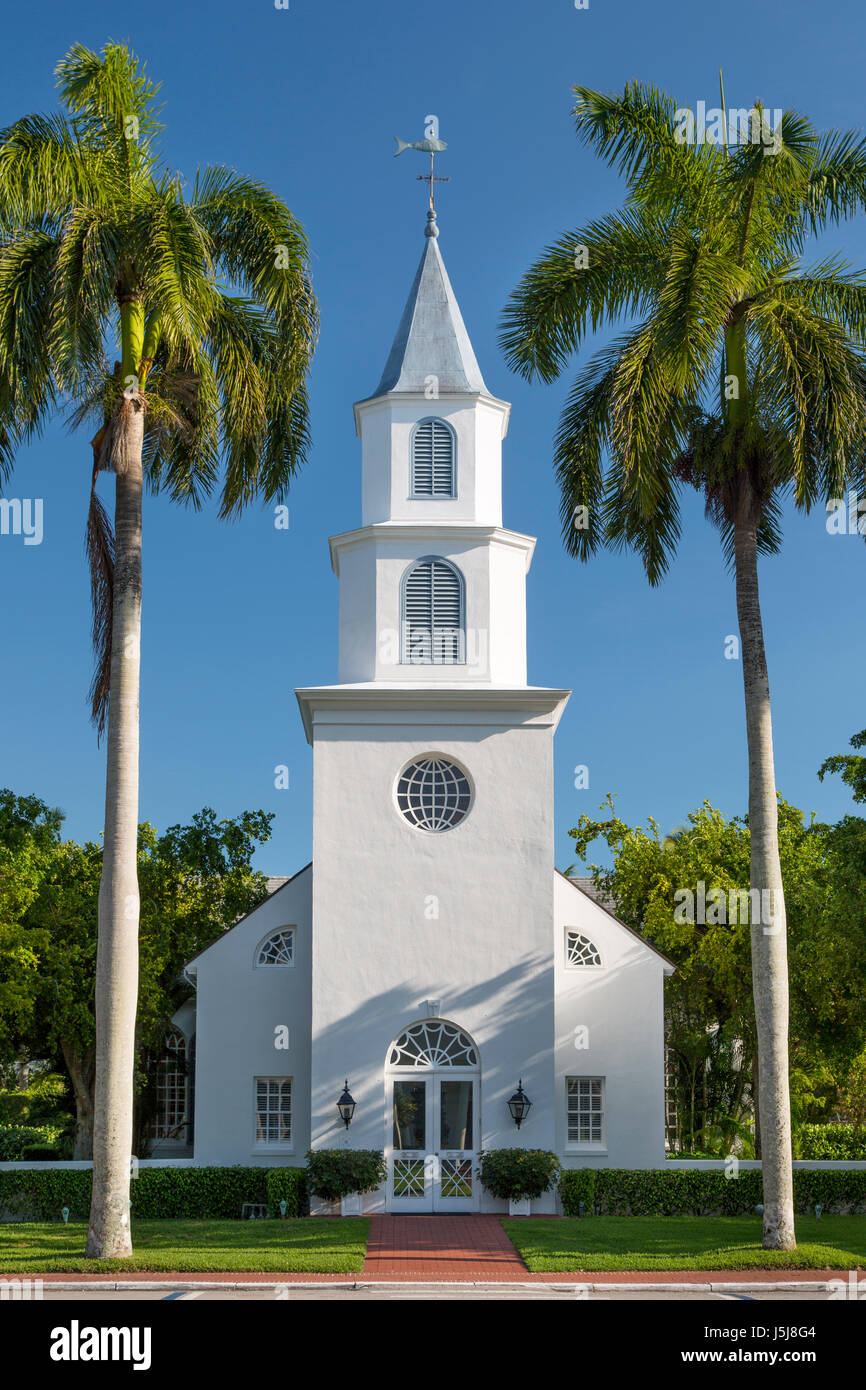 Trinity-by-the-Cove Episcopal Church, Naples, Florida, USA Stock Photo