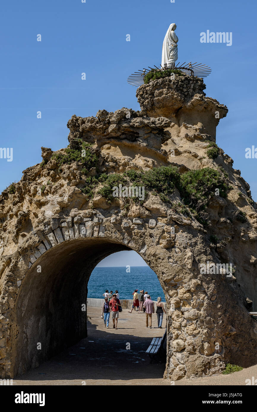 Rocher de la Vierge of Biarritz,