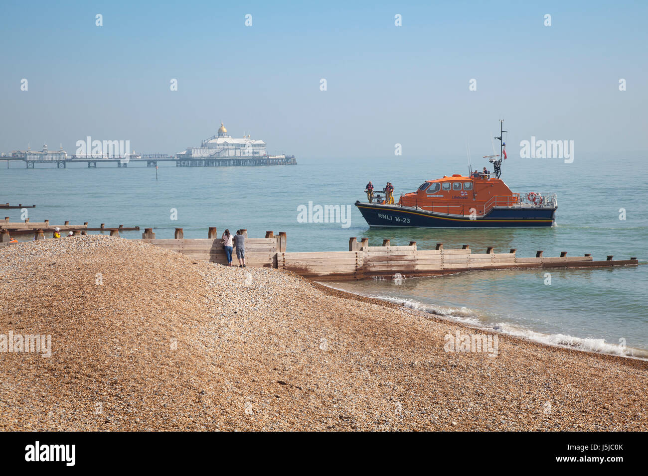 RNLI Lifeboat at Eastbourne Stock Photo