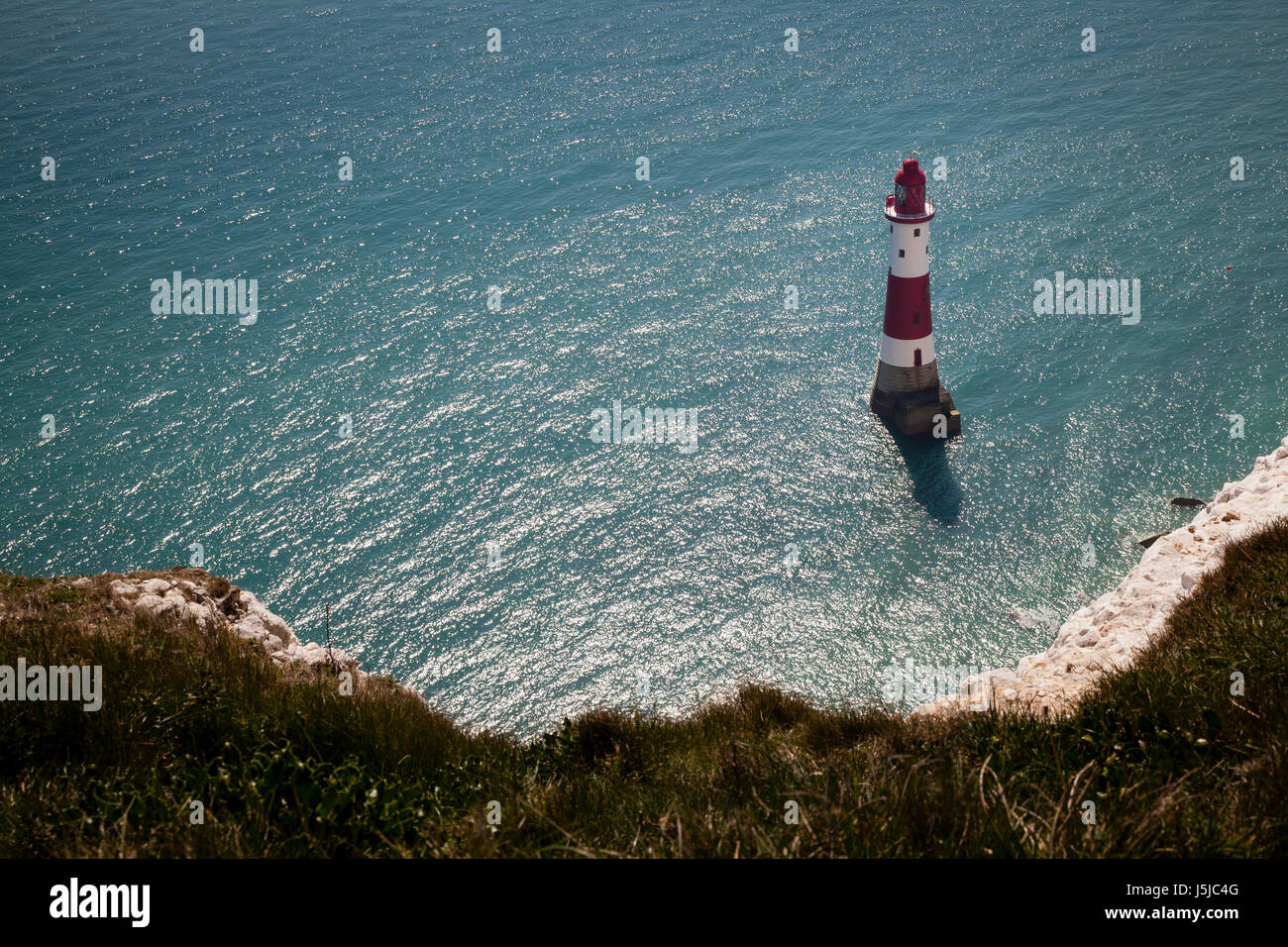 Beachy Head Lighthouse Stock Photo