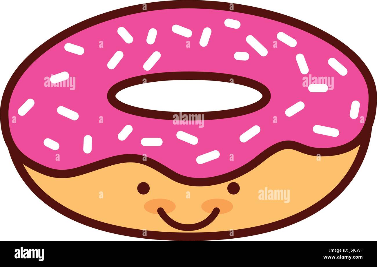 isolated delicious glaze donut Stock Vector Image & Art - Alamy