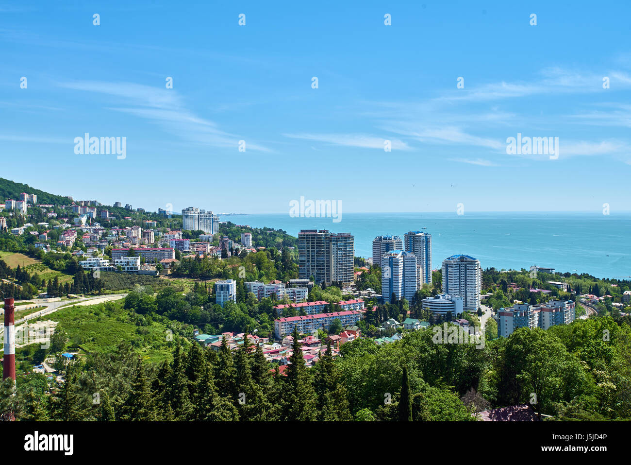 Aerial view of Sochi. Russia Stock Photo - Alamy