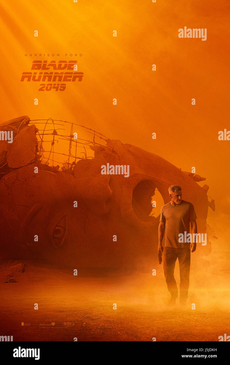 LEASE DATE: October 6, 2017 TITLE: Blade Runner 2049 STUDIO: Columbia Pictures DIRECTOR: Denis Villeneuve PLOT: Thirty years after the events of the first film, a new blade runner, LAPD Officer K (Ryan Gosling), unearths a long-buried secret that has the potential to plunge what's left of society into chaos. K's discovery leads him on a quest to find Rick Deckard (Harrison Ford), a former LAPD blade runner who has been missing for 30 years STARRING: Harrison Ford Poster Art (Credit: © Columbia Pictures/Entertainment Pictures/ZUMAPRESS.com) Stock Photo