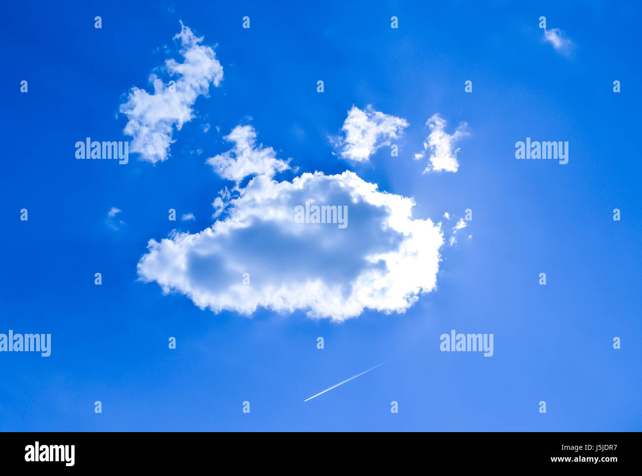 white clouds on blue sky background in sunny day Stock Photo - Alamy