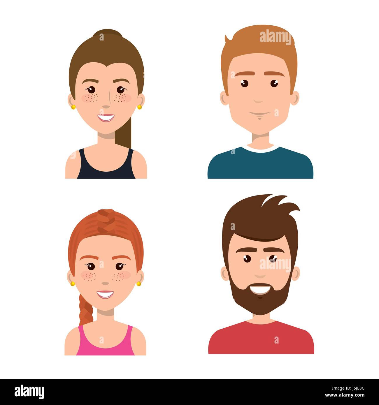 People Smiling Vector Smiling people set Stock Vector Image & Art - Alamy