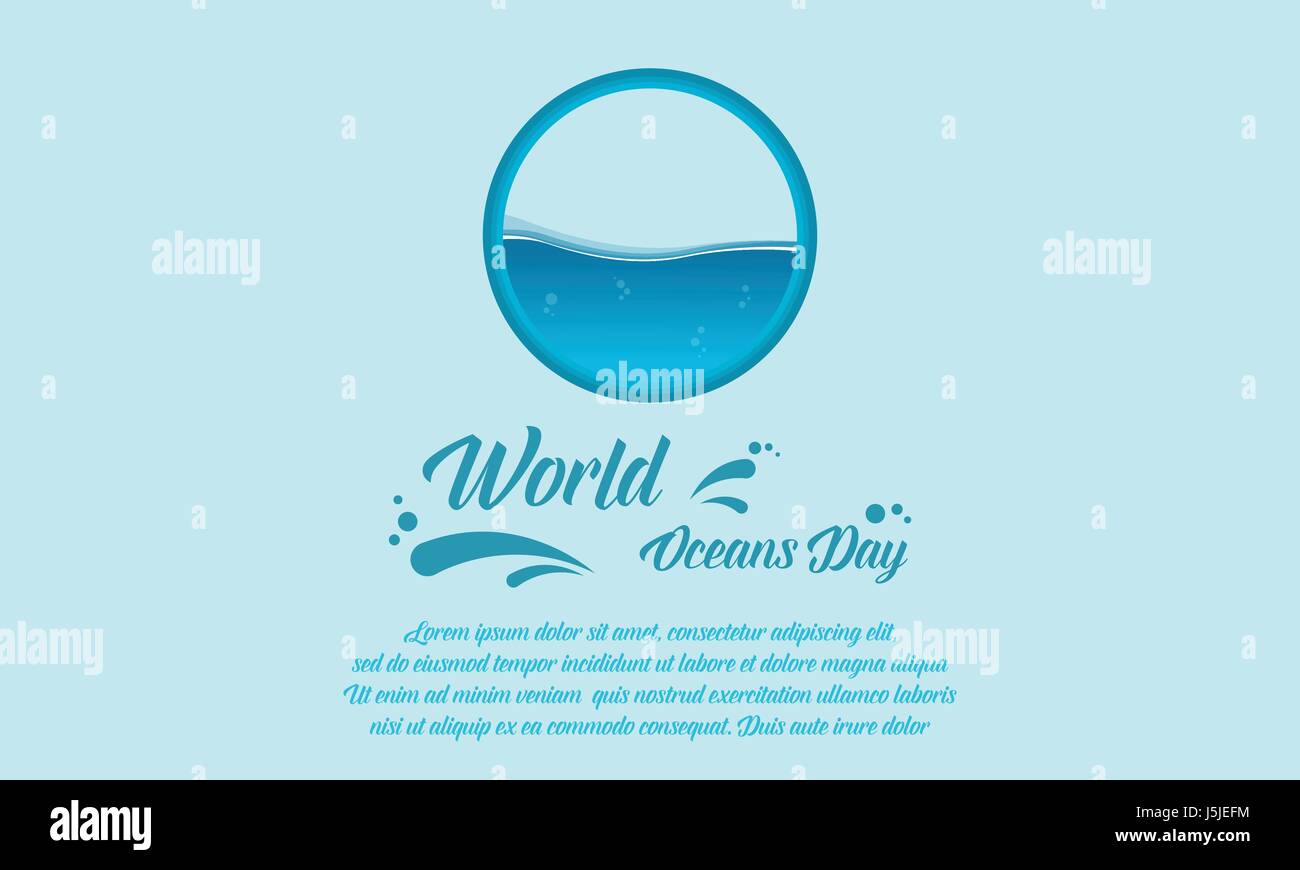 Banner Style World Ocean Day High Resolution Stock Photography And Images Alamy