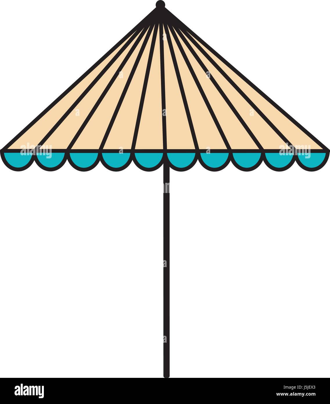 beach umbrella isolated icon Stock Vector Image & Art - Alamy