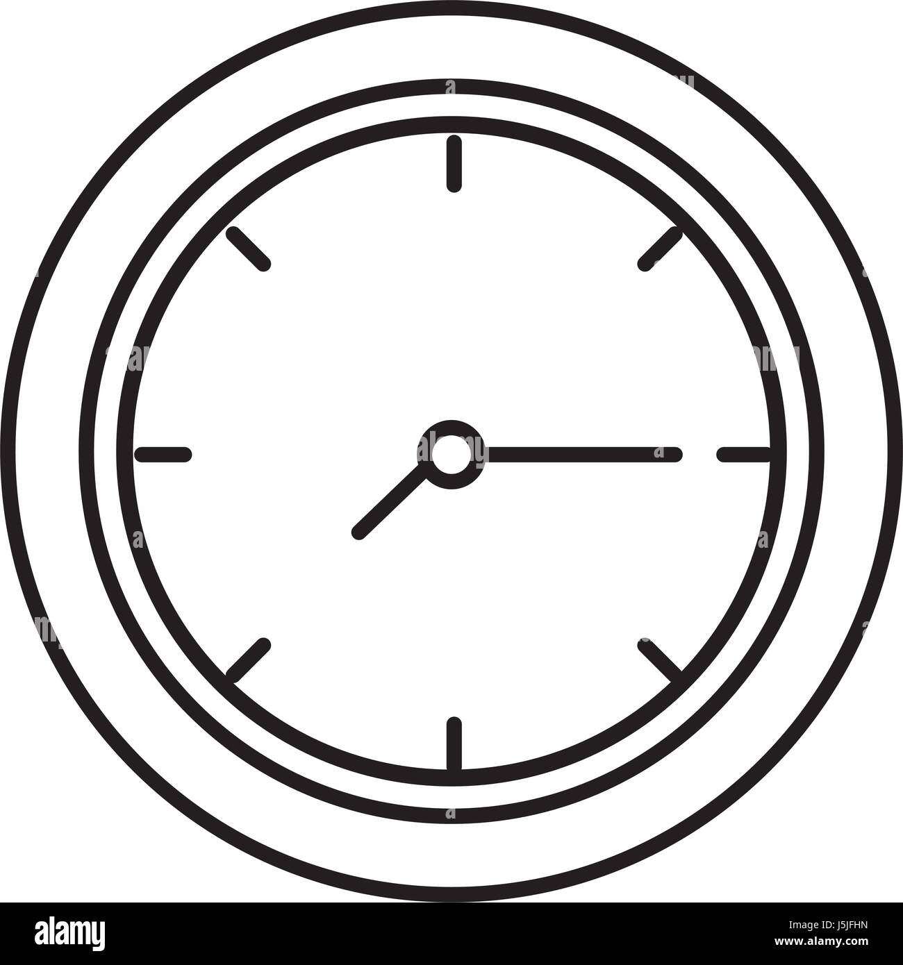 time clock isolated icon Stock Vector Image & Art - Alamy