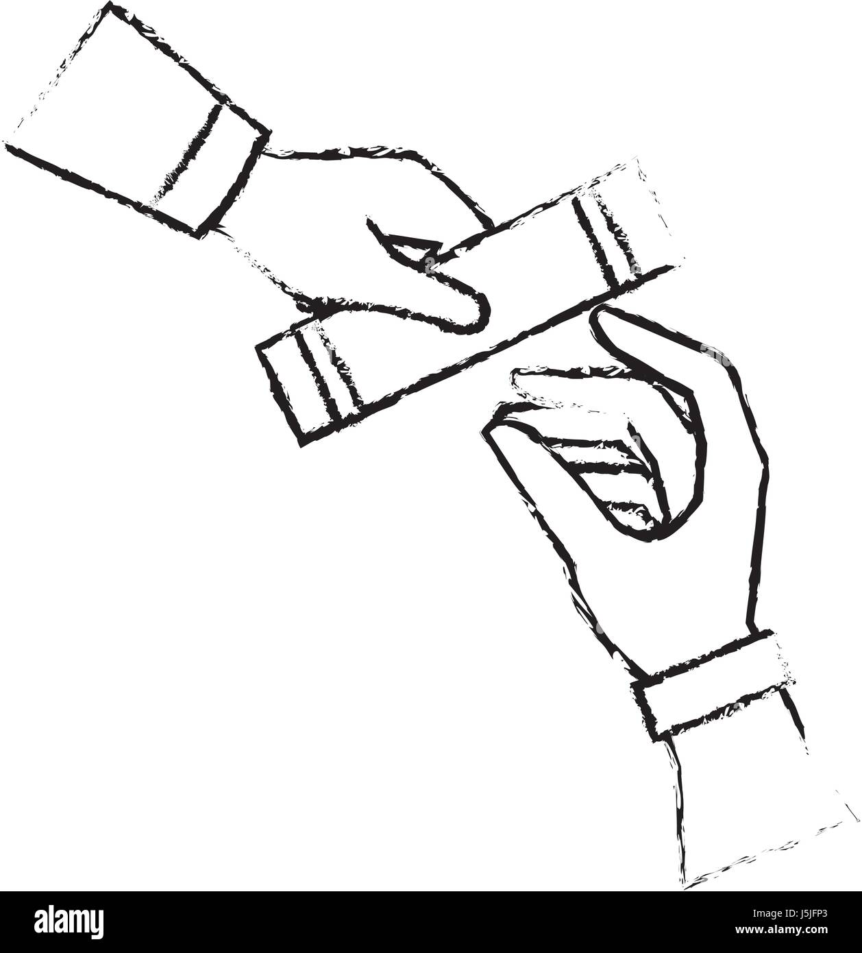hand human with graduation certificated isolated icon Stock Vector ...