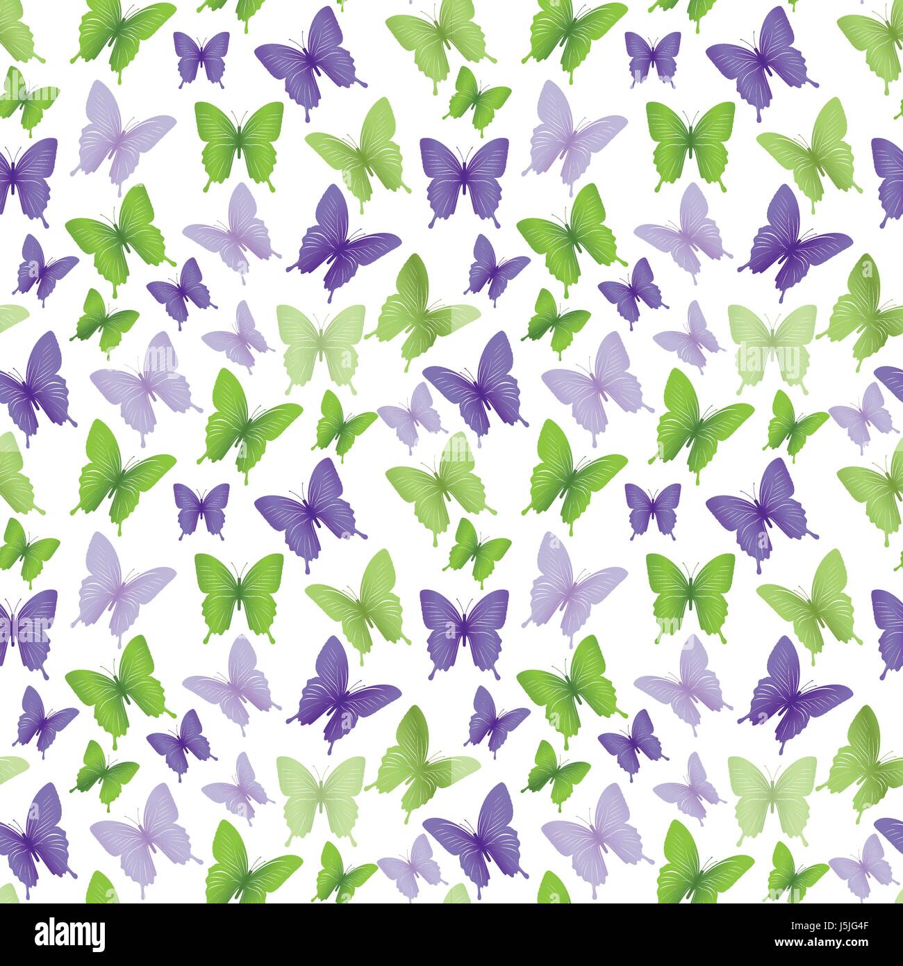 Colorful Butterflies Vector Background for Spring Elements. Editable ...