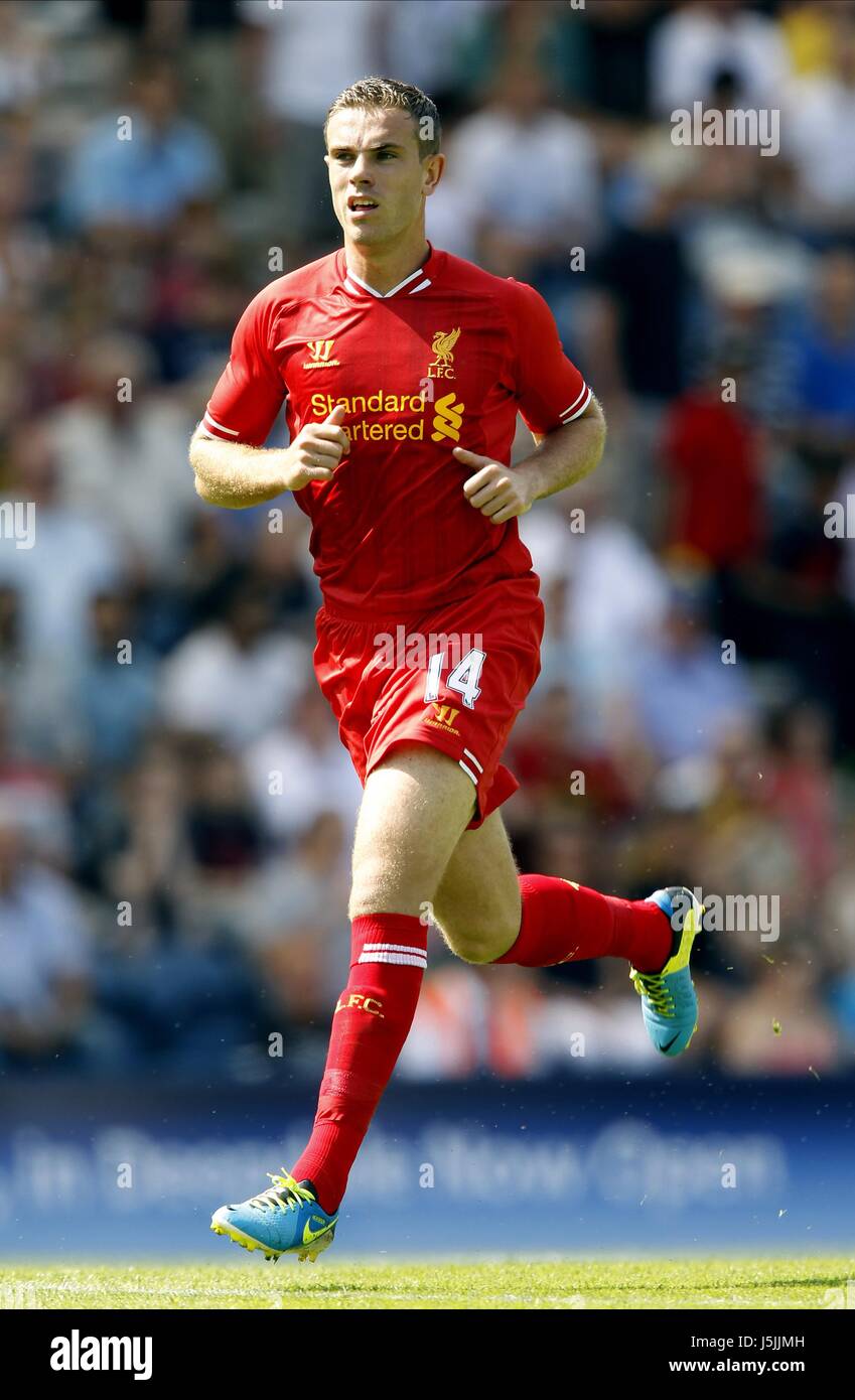 JORDAN HENDERSON LIVERPOOL FC DEEPDALE PRESTON ENGLAND 13 July 2013 Stock Photo