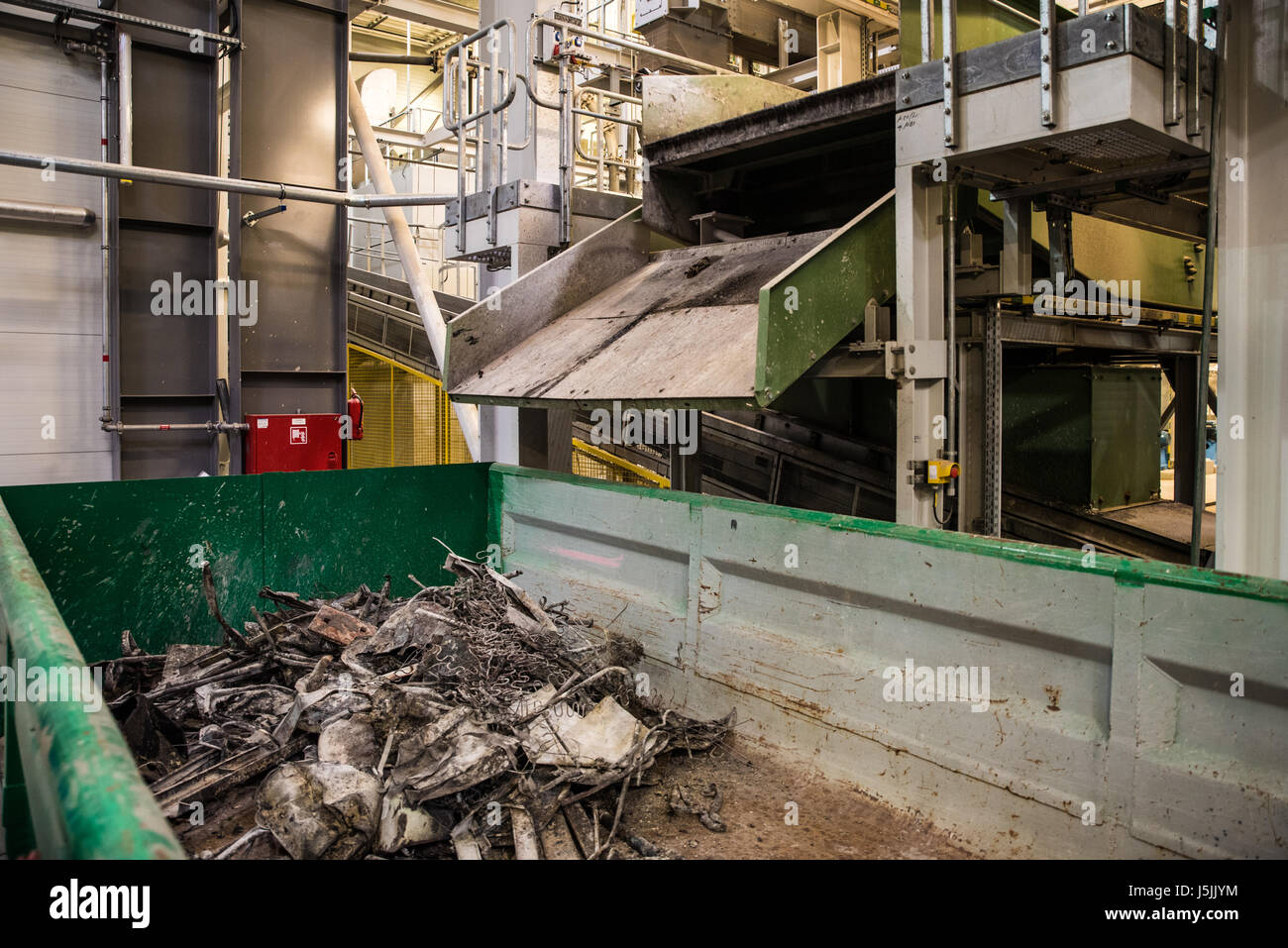 Interior of the waste incineration plant. Industrial concept Stock