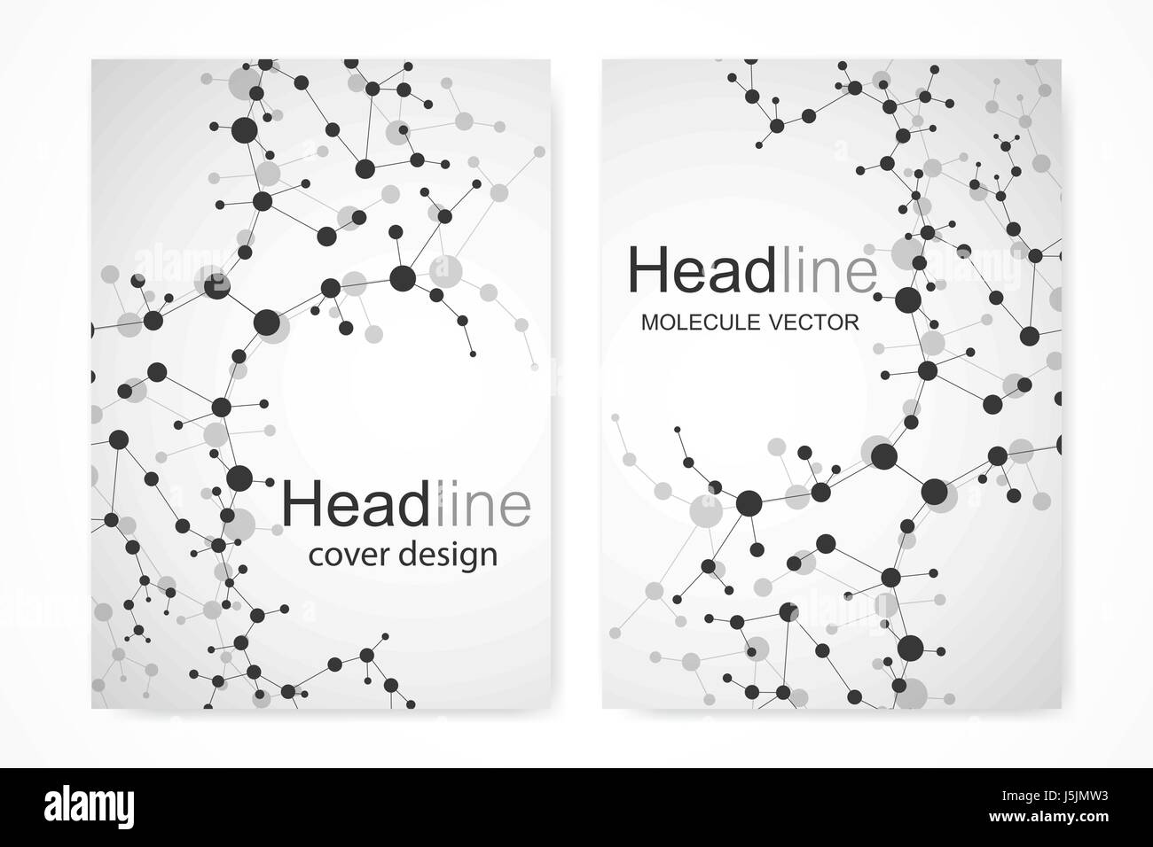 Scientific brochure design template Vector flyer layout Molecular Scientific brochure design template Vector flyer layout Molecular