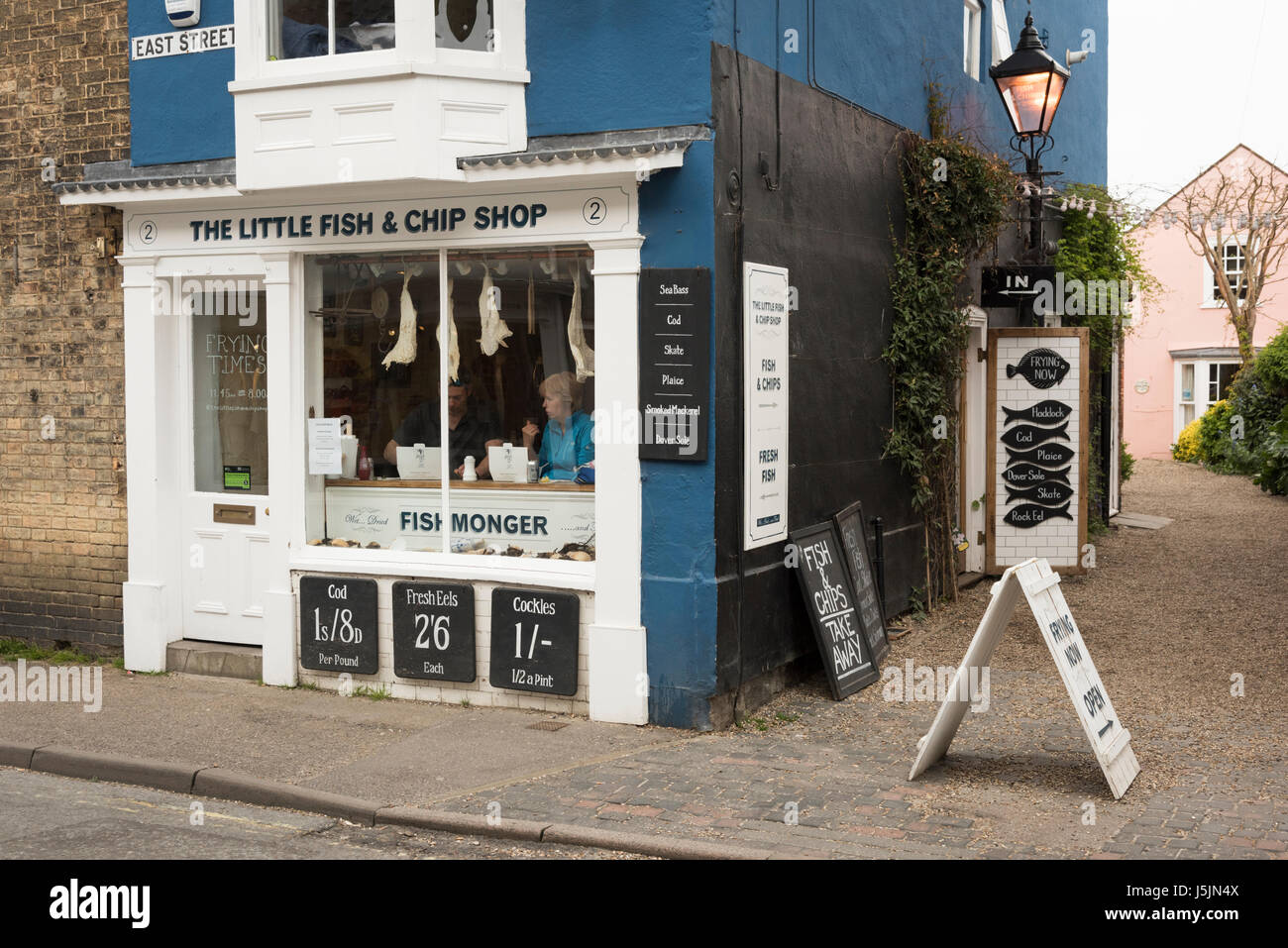 The Little Fish and Chip Shop in Southwold Suffolk UK Stock Photo