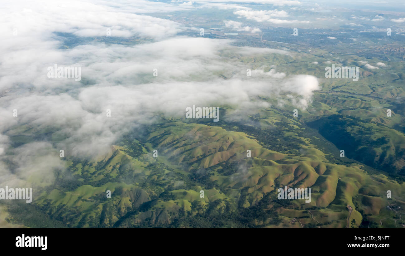 Aerial shot over large green hi-res stock photography and images - Alamy