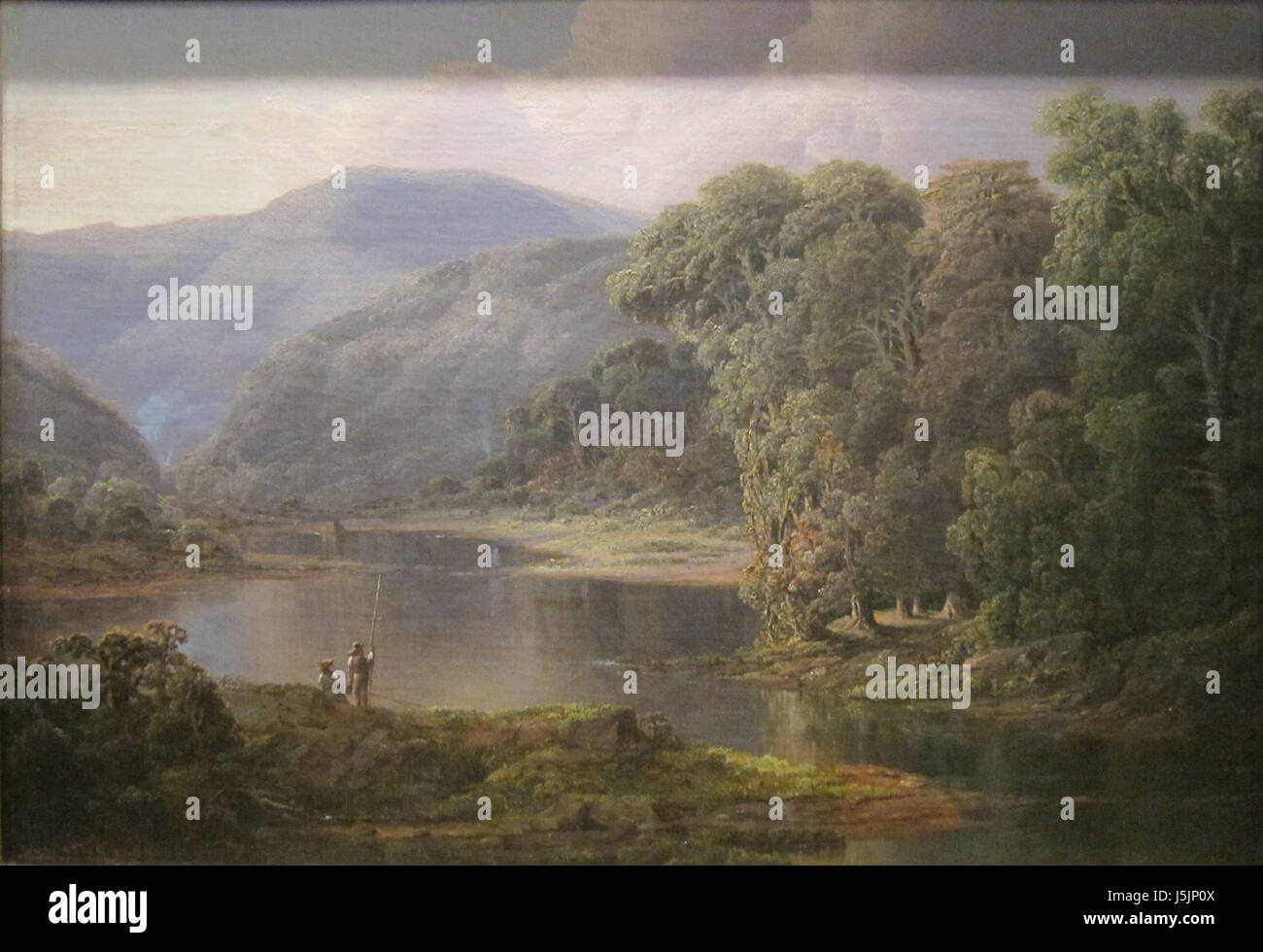 'Landscape', by William Louis Sonntag, 1854, Cincinnati Art Museum Stock Photo