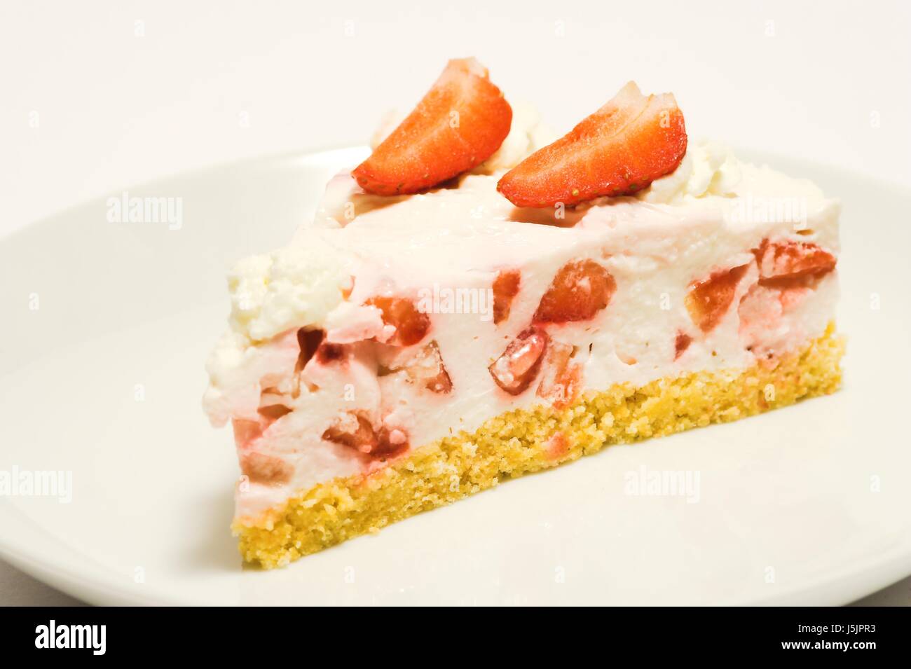 sweetly blank european caucasian spring plate cake pie dainty stucco cheese Stock Photo