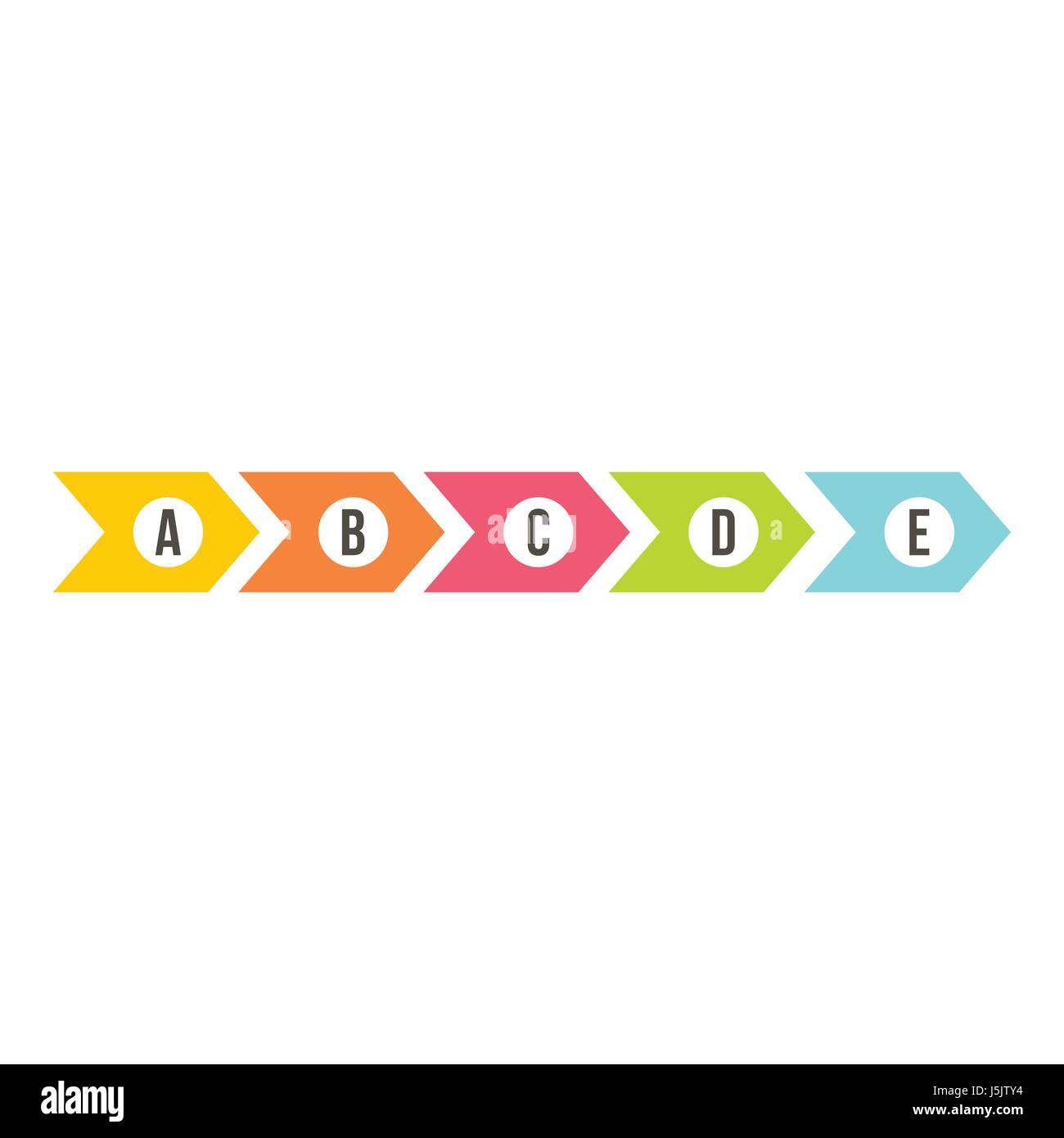 Colorful arrow infographics, flat style Stock Vector Image & Art - Alamy