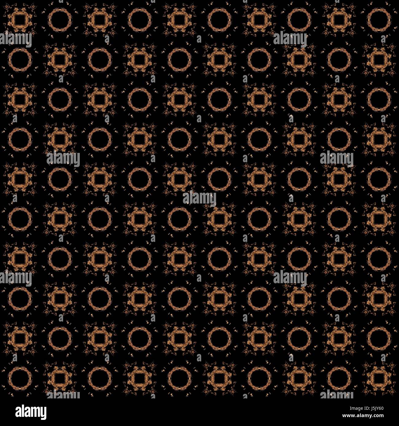 Seamless texture with 3D rendering abstract fractal orange pattern on a ...