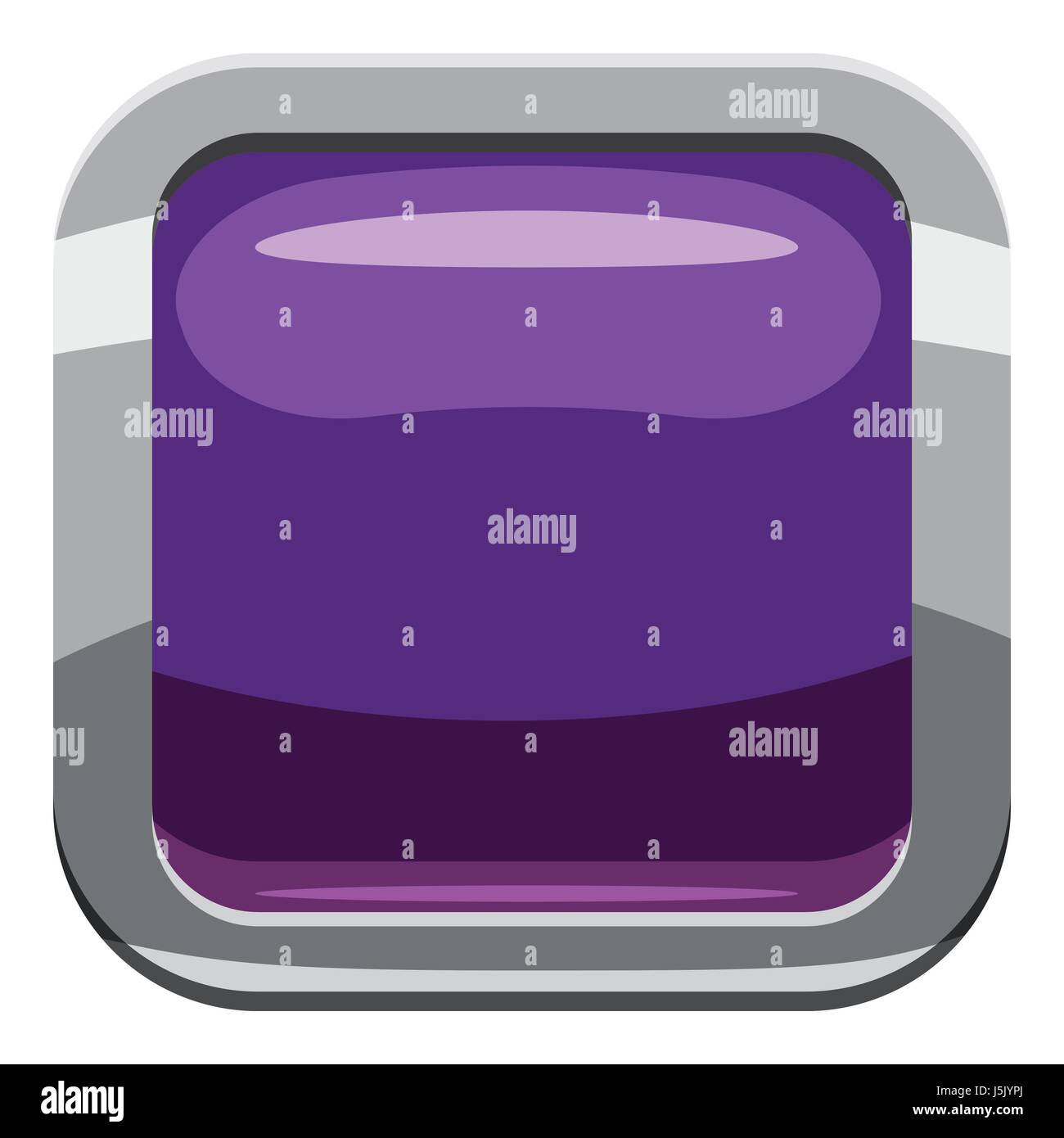 Violet square button icon, cartoon style Stock Vector Image & Art - Alamy