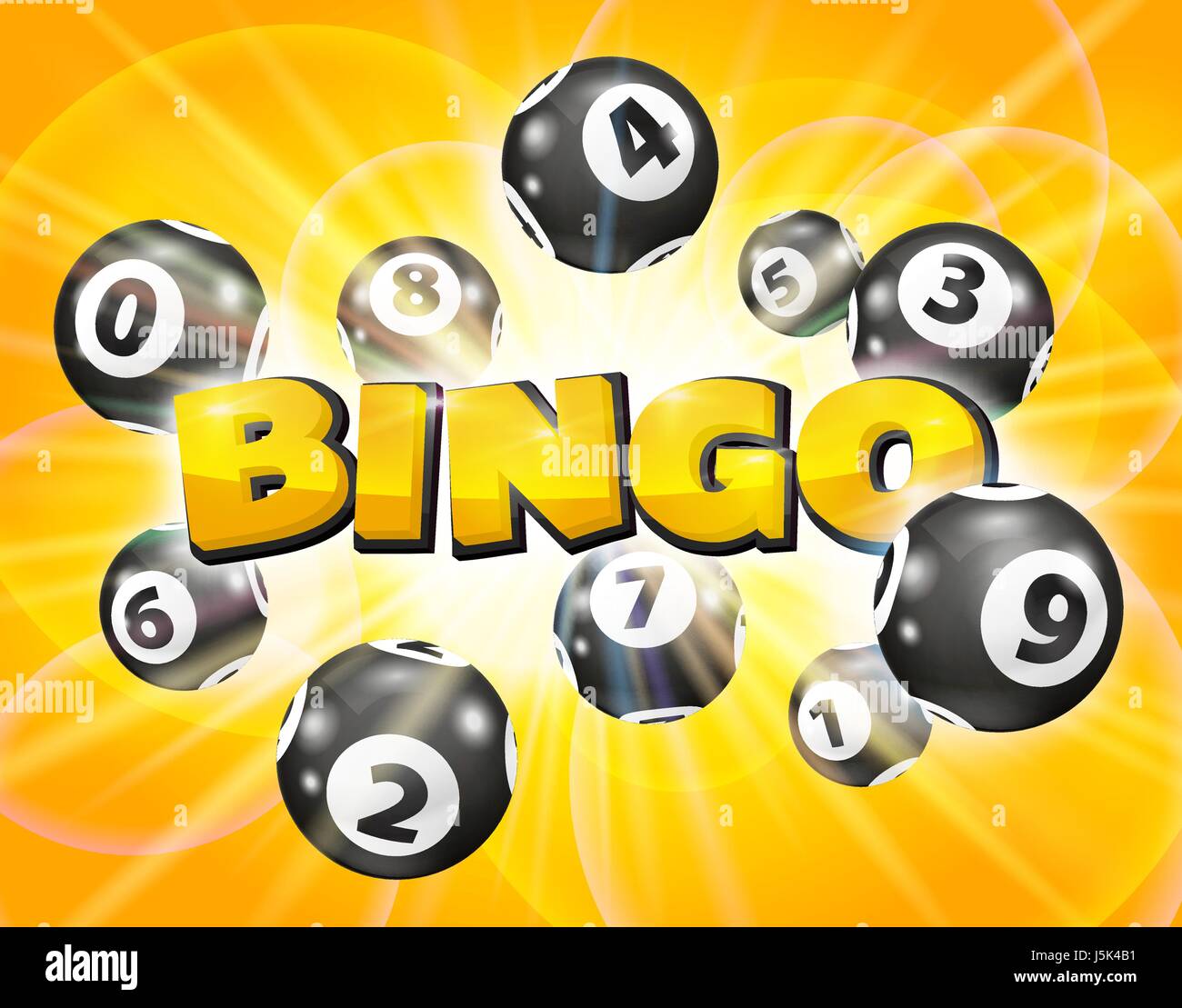 Vector Colorful Bingo. Lottery Number Balls. Colored balls isolated