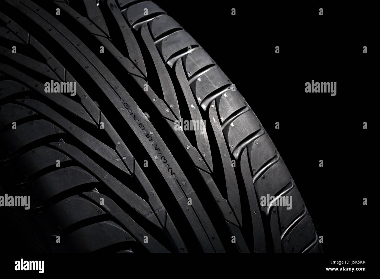 profile new black swarthy jetblack deep black car automobile vehicle means of Stock Photo