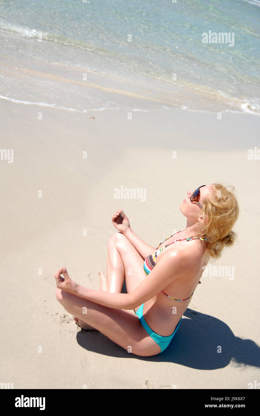 woman holiday vacation holidays vacations beach seaside the beach seashore Stock Photo