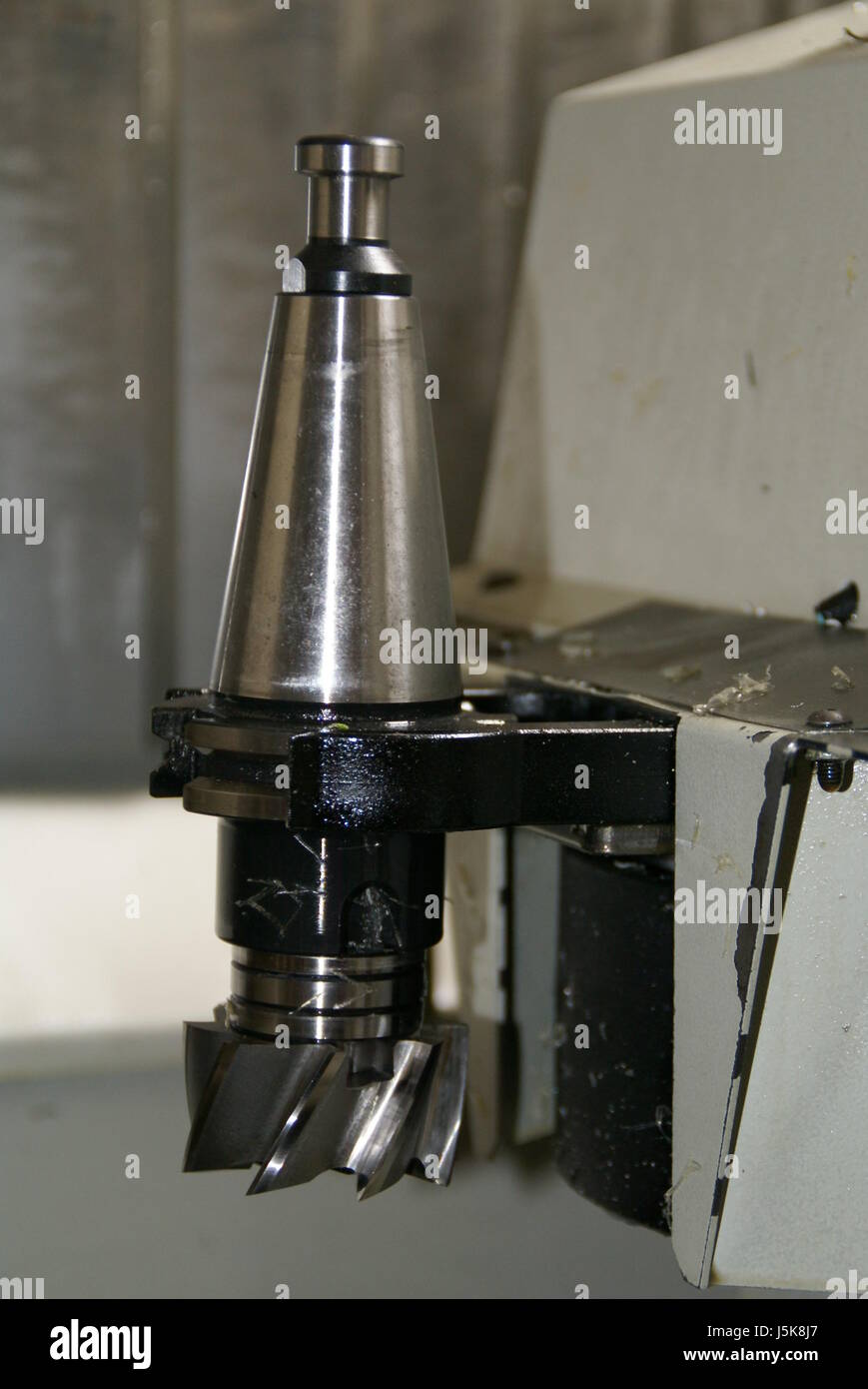 metalworking recording milling 607 metallverarbeitung frser walzenstirnfrser Stock Photo