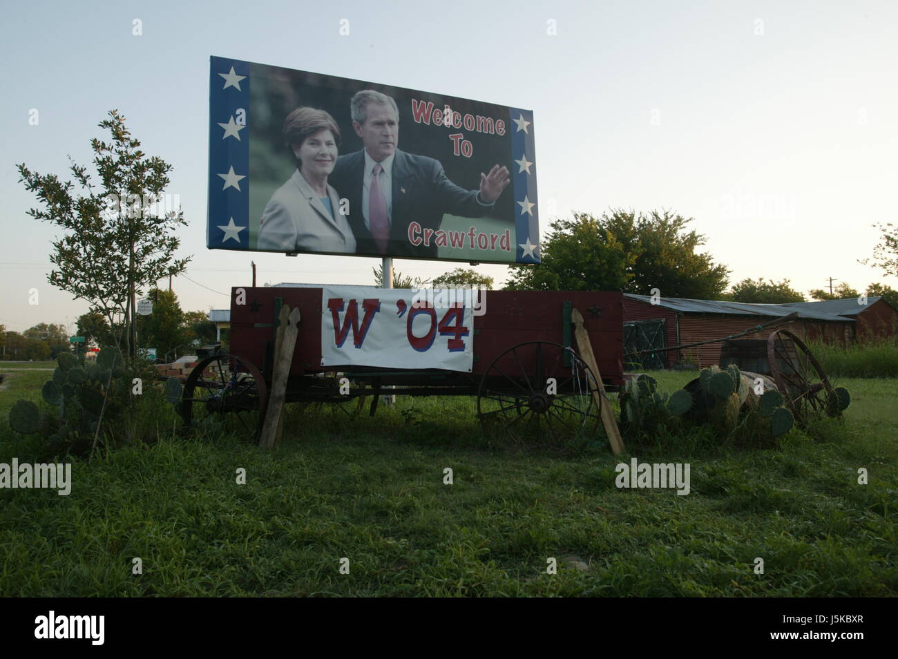 W. Bush Ranch at Camp Casey near the entrance of George W. Bush's ranch. Protests ...