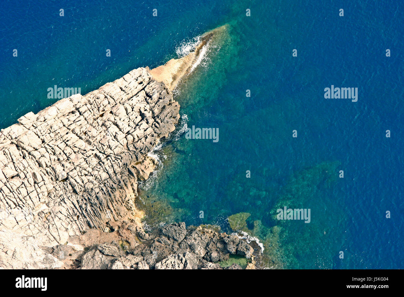 aerial perspective mallorca rock depth depths sunshine balearic islands ...