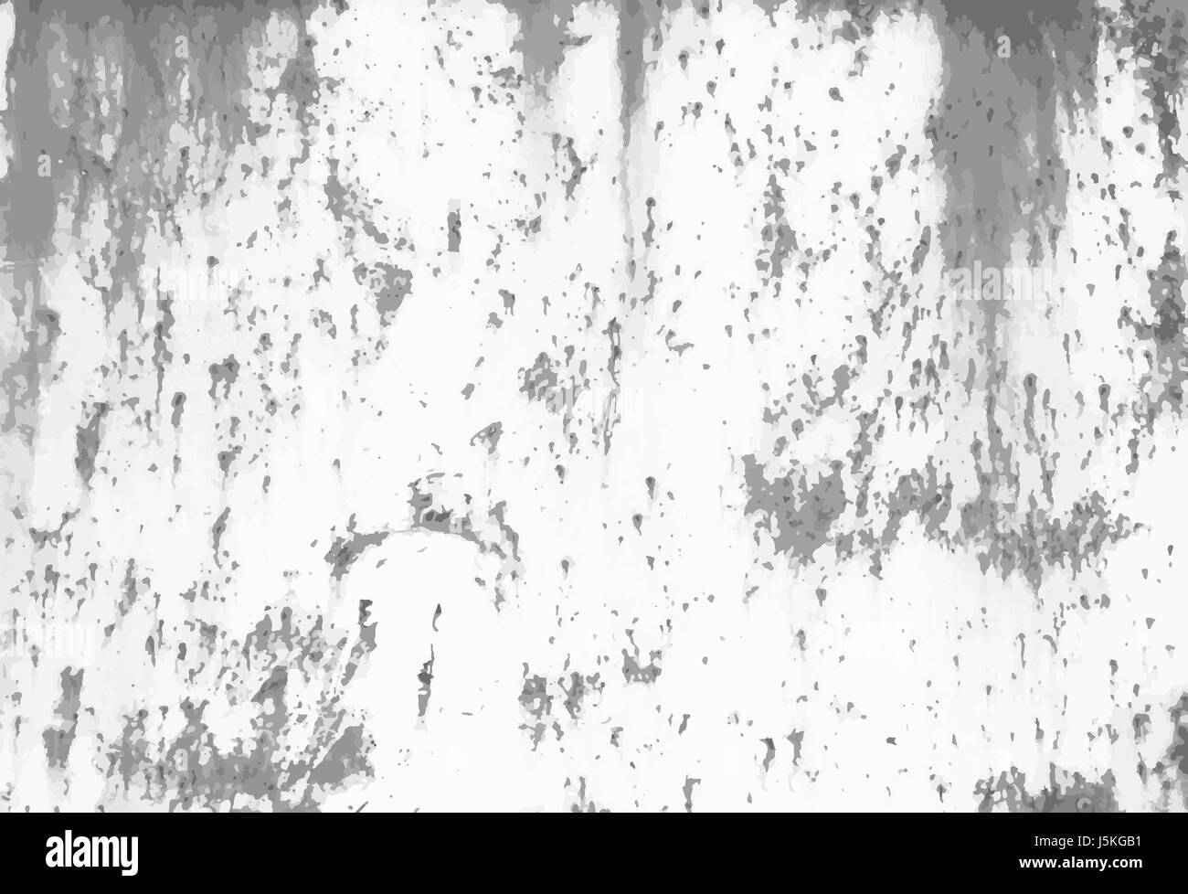 Rusted metal industrial scratched background. Grunge black and white vector texture template for overlay artwork. Stock Vector