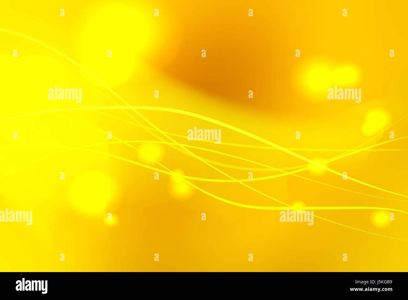 Yellow shades abstract blurred vector background with light lines Stock Vector