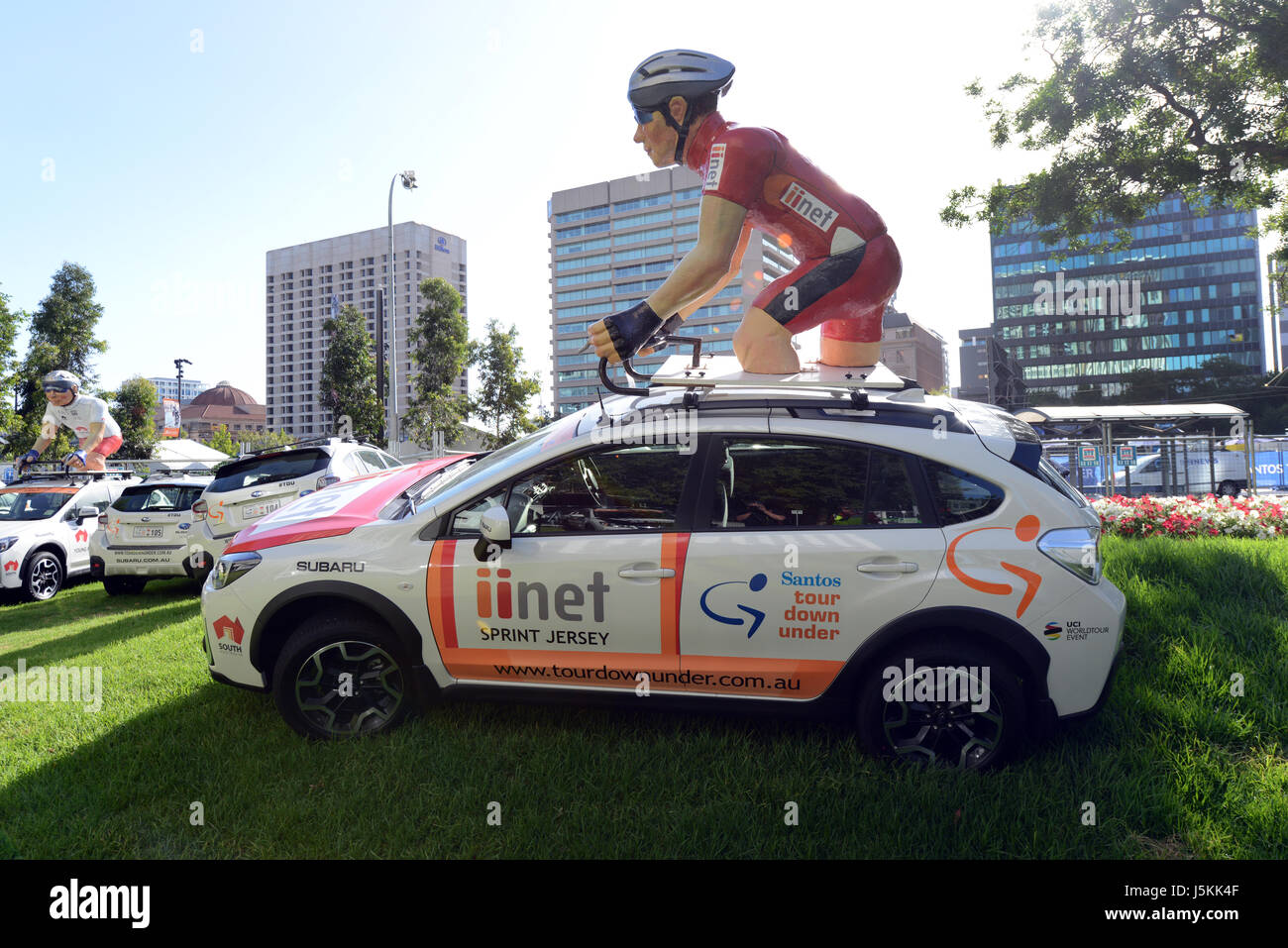 Festivity and events during the Tour down under in Adelaide, Australia. Stock Photo
