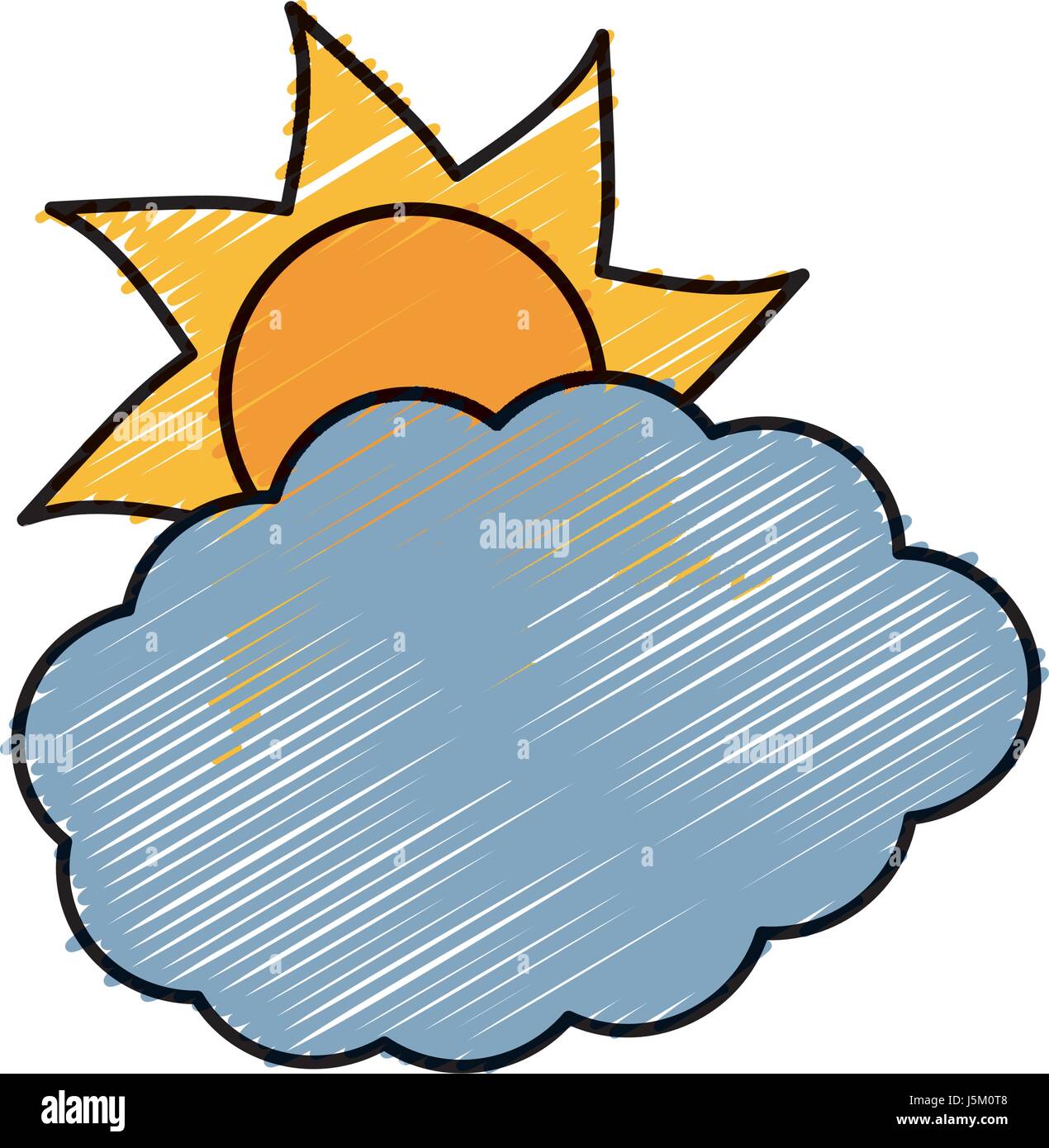 sun and cloud icon Stock Vector Image & Art - Alamy
