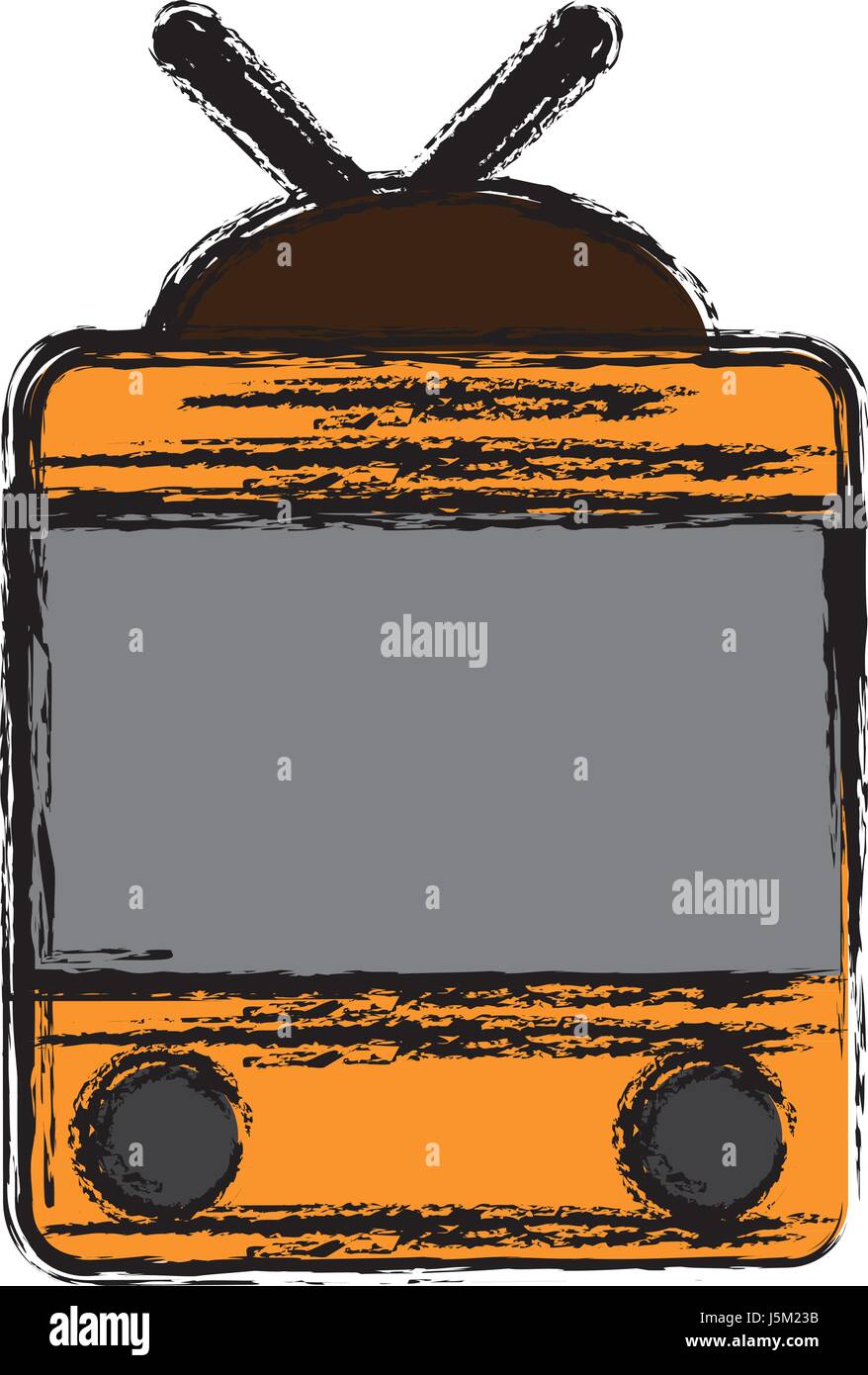 retro television icon Stock Vector Image & Art - Alamy