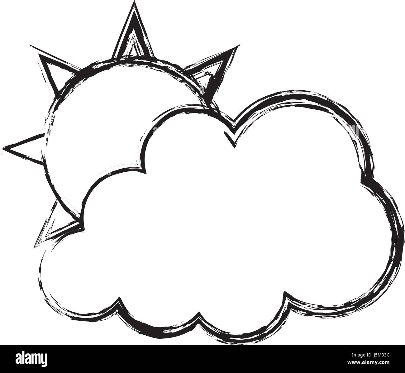 sun and cloud icon Stock Vector Image & Art - Alamy