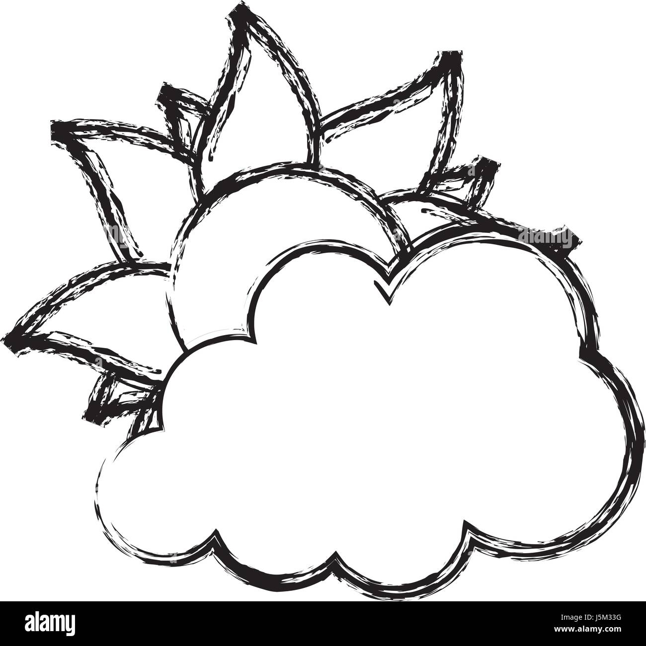 sun and cloud icon Stock Vector Image & Art - Alamy