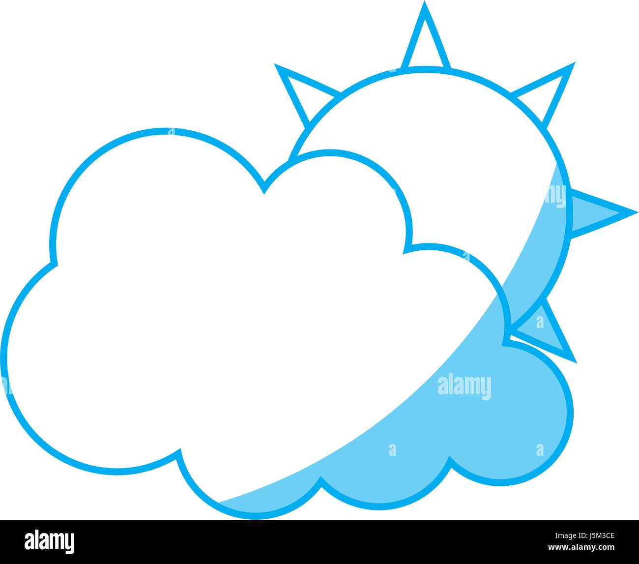 cloud and sun icon Stock Vector Image & Art - Alamy
