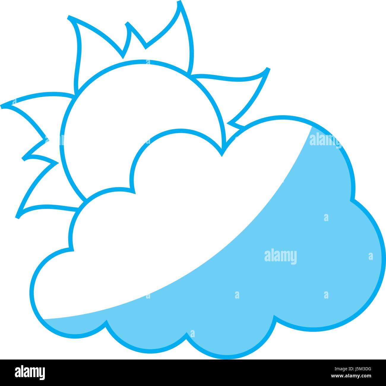 cloud and sun icon Stock Vector Image & Art - Alamy